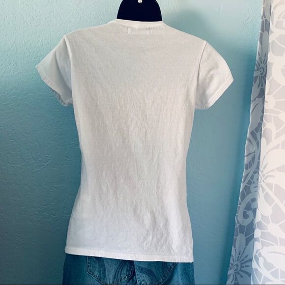 F.O.T Black & White Graphic T-shirt Size Small - Picture 5 of 6